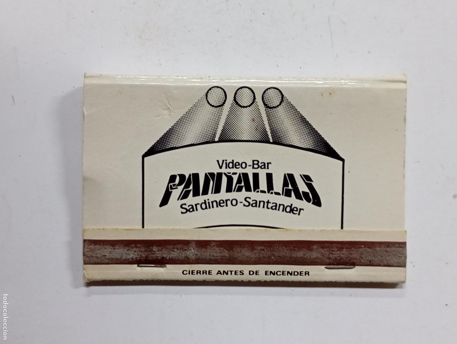 Matchboxes: CAJA DE CERILLAS VIDEO BAR PANTALLAS SANTANDER. PN17