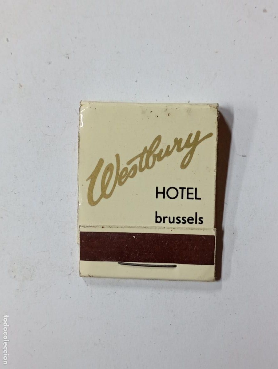 Matchboxes: CAJA DE CERILLAS WESTBURY HOTEL BRUSELAS. PN17