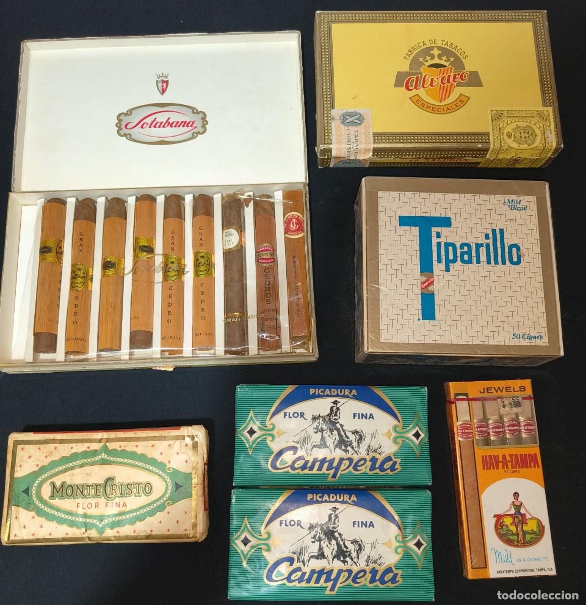 Cajas de Cerillas: Cajas tabaco puros a&ntilde;os 60 70 MonteCristo Flor Fina Picadura Campera Tiparillo Hav-a-Tampa Sotabana