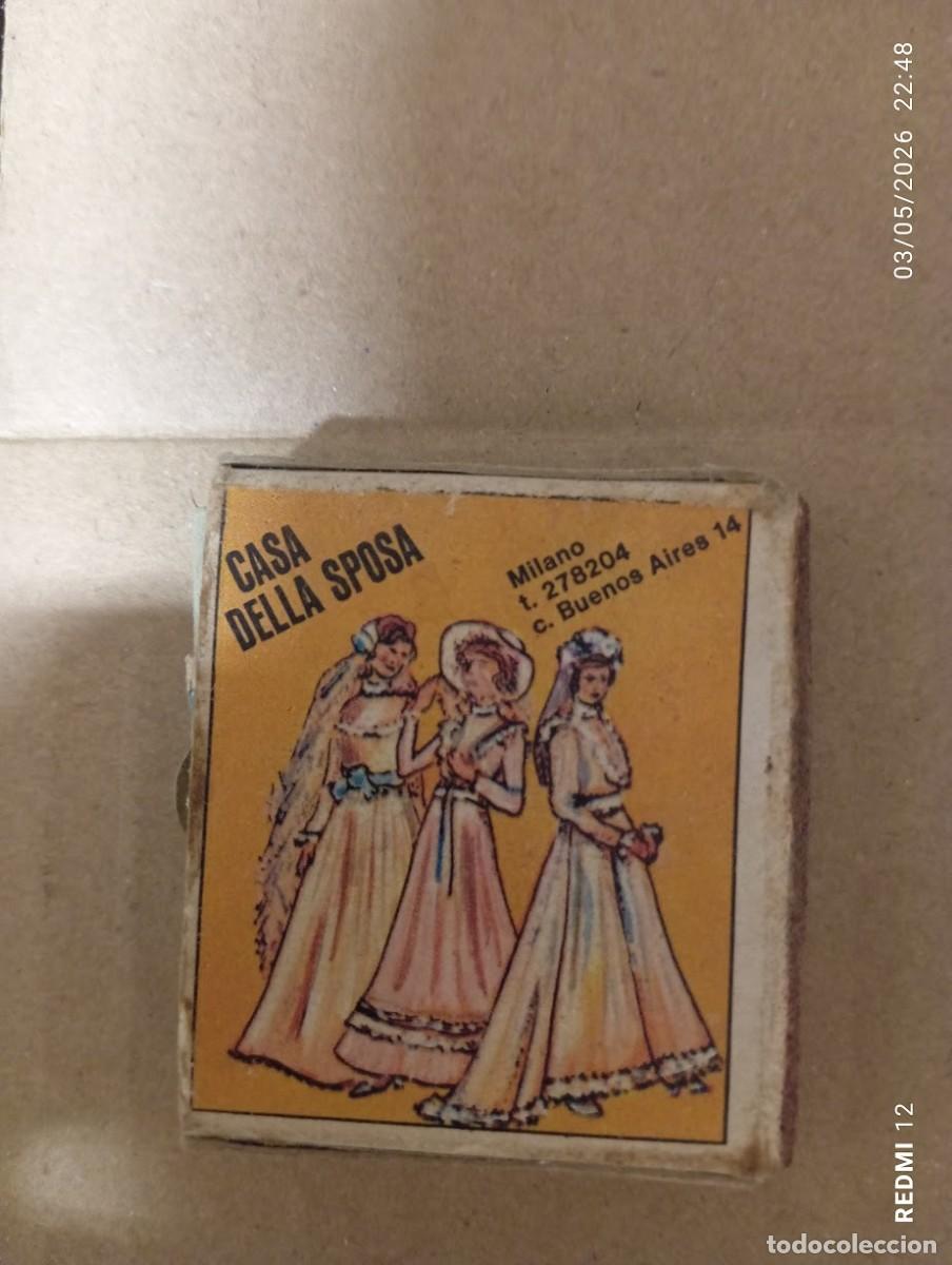 Cajas de Cerillas: CURIOSA CAJA DE CERILLAS CASA DELLA SPOSA BUENOS AIRES