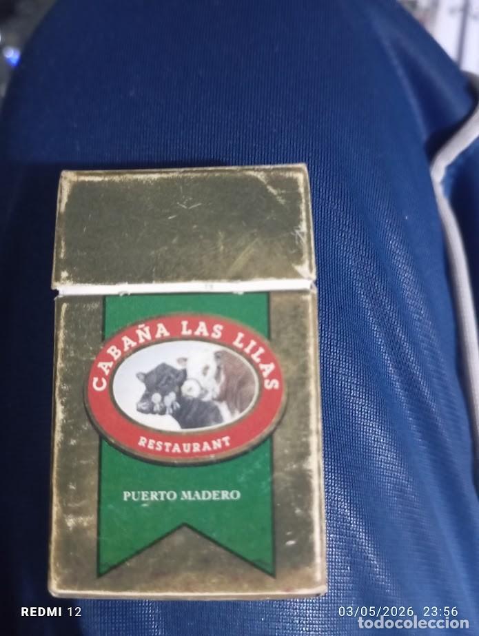 Cajas de Cerillas: CAJA DE CERILLAS RESTAURANTE LAS LILLAS PUERTO MADERO