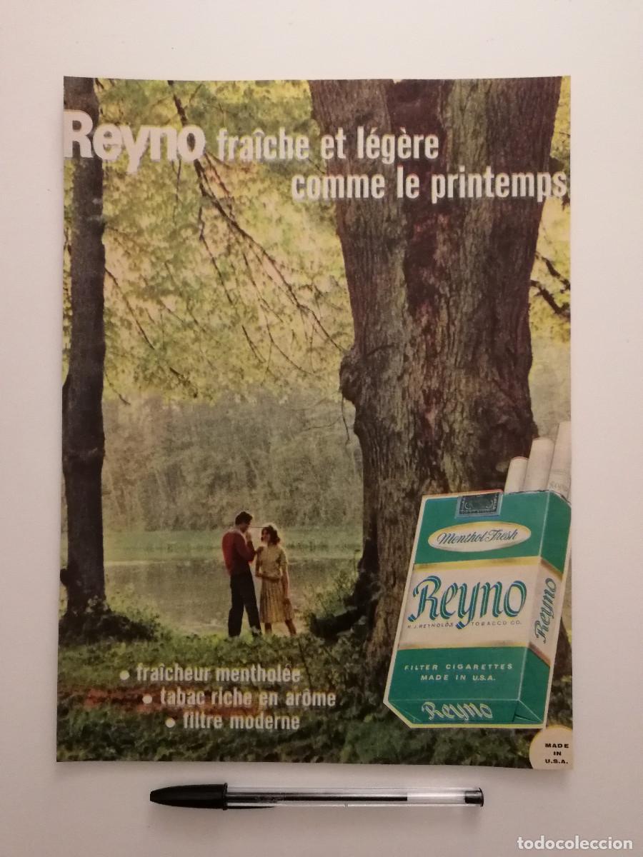 Cajas de Cerillas: ANTIGUO ANUNCIO ENCARTONADO -A4- REYNO TABACO CIGARILLOS A&Ntilde;OS 60 - PUBLICIDAD