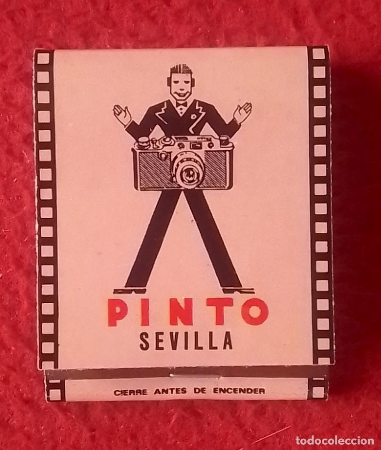 Cajas de Cerillas: CAJA DE CERILLAS MATCHBOX BO&Icirc;TE D&acute;ALLUMETTES PINTO SEVILLA FOTOGRAF&Iacute;A VIDEO DISCOS..CALENDARIO 1986.