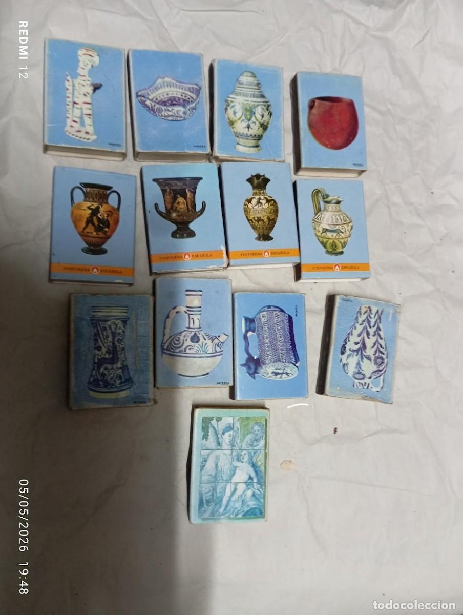 Cajas de Cerillas: LOTE 88 CAJAS DE CERILLAS CERAMICA ESPA&Ntilde;OLA