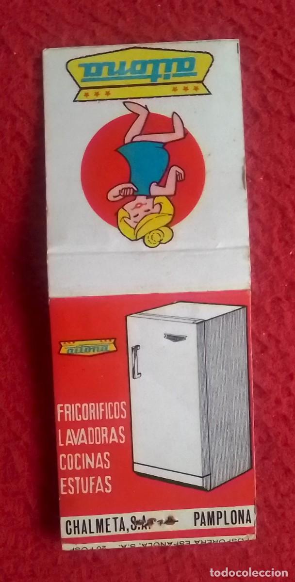 Cajas de Cerillas: CAJA DE CERILLAS MATCHBOX BO&Icirc;TE D&acute;ALLUMETTES AITONA CHALMETA, S.A. PAMPLONA NAVARRA FRIGOR&Iacute;FICOS ETC