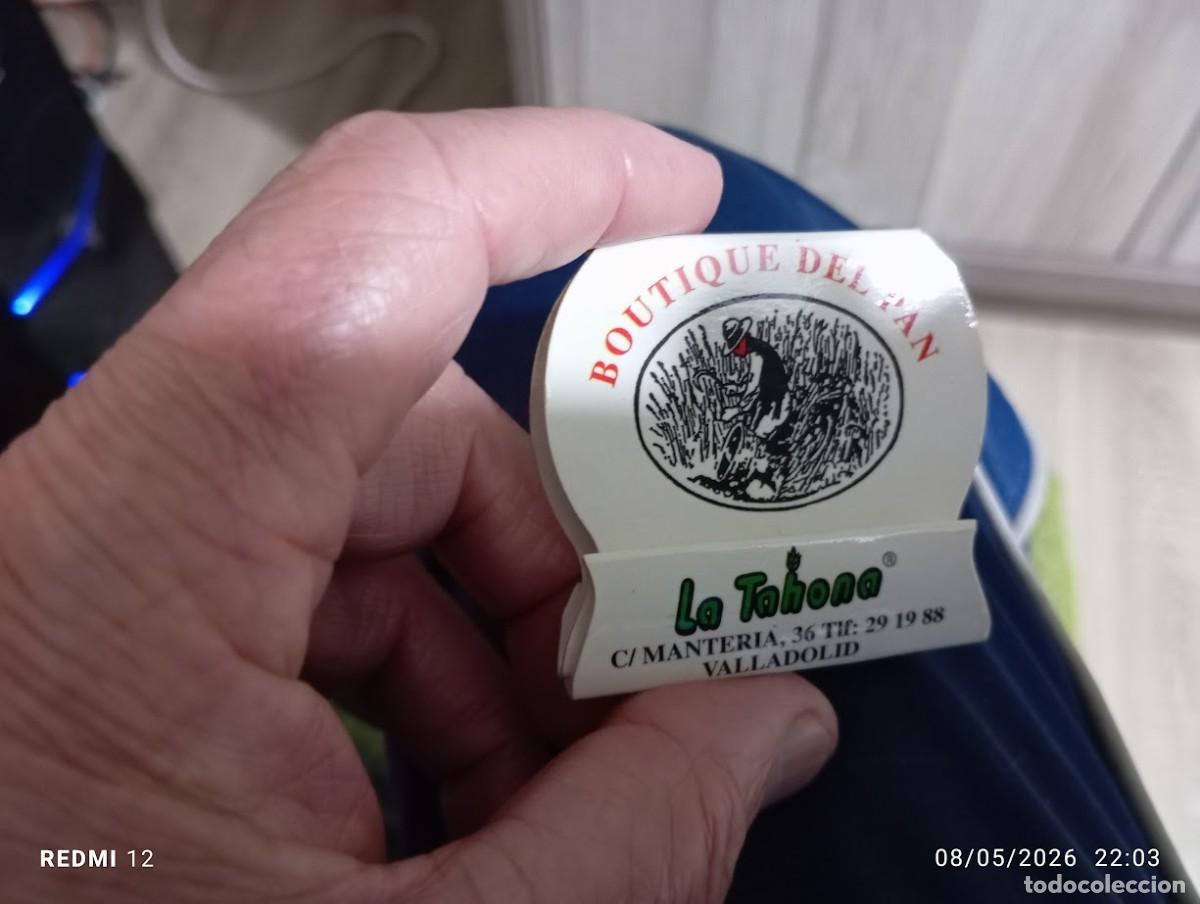 Cajas de Cerillas: CURIOSA CAJA DE CERILLAS BOUTIQUE DEL PAN LA TAHONA VALLADOLID