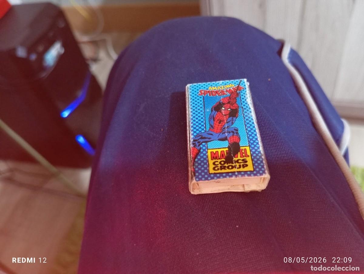 Cajas de Cerillas: CURIOSA CAJA DE CERILLAS SPIDER MAN
