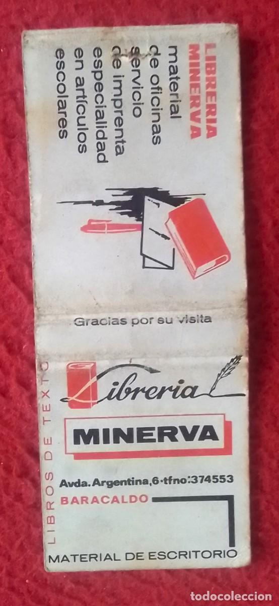 Cajas de Cerillas: CAJA DE CERILLAS MATCHBOX BO&Icirc;TE D&acute;ALLUMETTES LIBRER&Iacute;A MINERVA BARACALDO VIZCAYA MATERIAL ESCRITORIO.