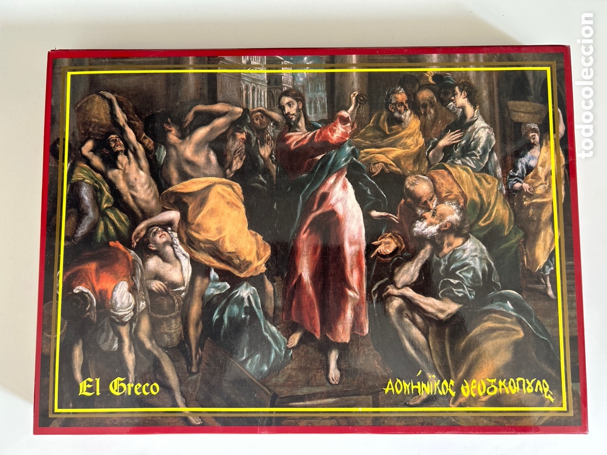 Cajas de Cerillas: Lote 69 cajas de cerillas colecci&oacute;n cuadros de El Greco. Fabricado por Fosforera Espa&ntilde;ola.