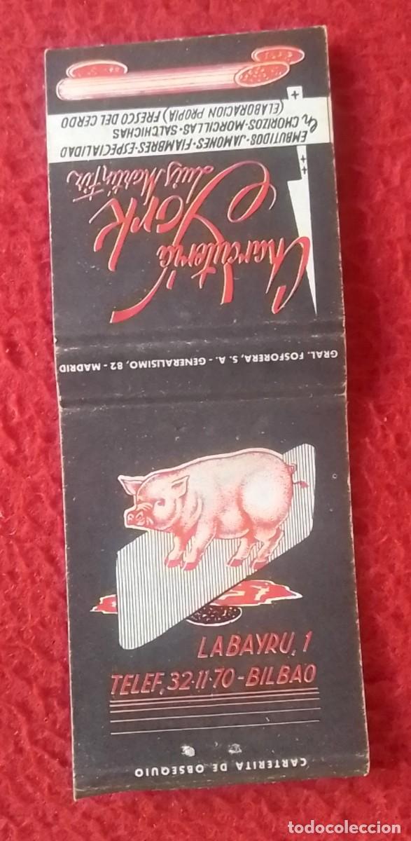 Cajas de Cerillas: CAJA DE CERILLAS MATCHBOX BO&Icirc;TE D&acute;ALLUMETTES CHARCUTER&Iacute;A YORK LUIS MART&Iacute;N FIZ BILBAO EMBUTIDOS CERDO
