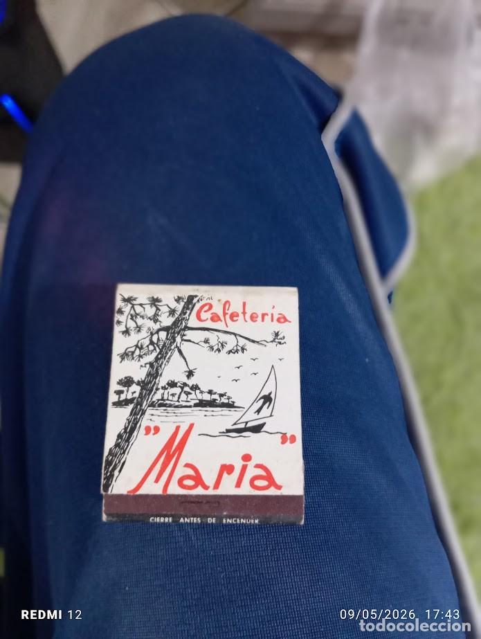 Cajas de Cerillas: CAJA DE CERILLAS CAFETERIA MARIA RIVEIRA