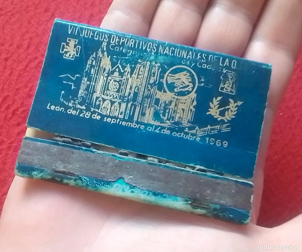 Cajas de Cerillas: CAJA DE CERILLAS MATCHBOX BO&Icirc;TE D&acute;ALLUMETTES JUEGOS DEPORTIVOS NACIONALES LA OJE 1969 FALANGE FRANCO