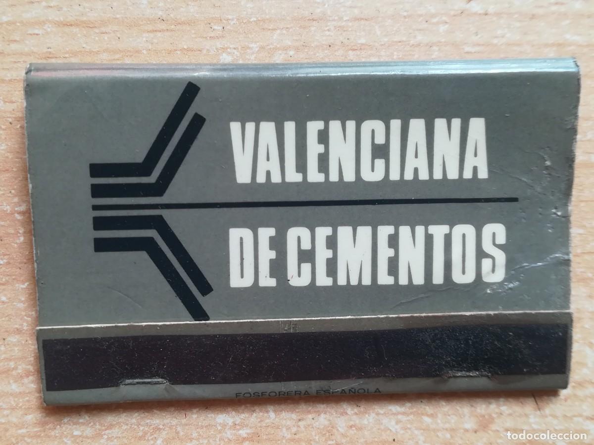 Cajas de Cerillas: Caja de cerillas. Valenciana de cementos. Rigas.