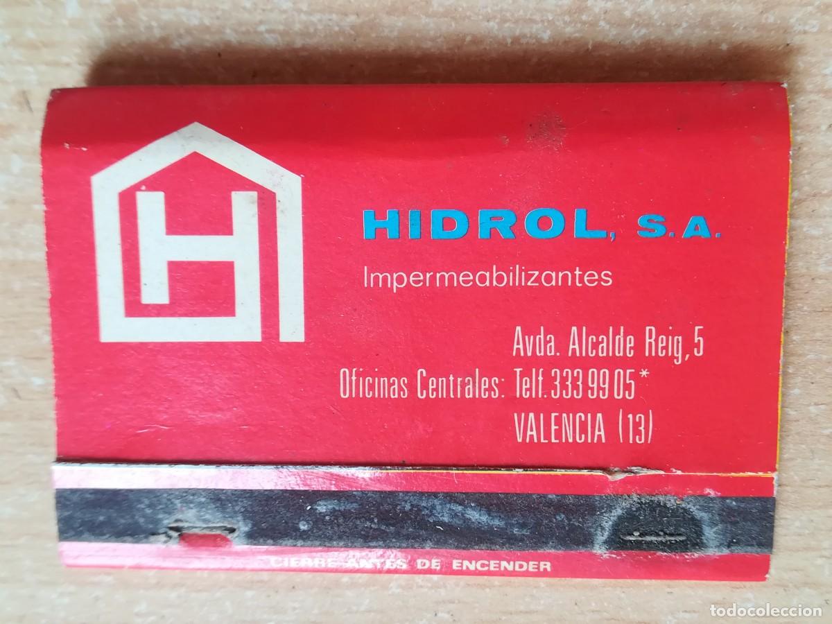 Cajas de Cerillas: Caja de cerillas. Hidrol, S.A. Impermeabilizantes.