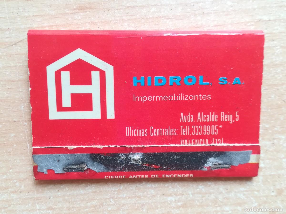Cajas de Cerillas: Caja de cerillas. Hidrol, S.A. Impermeabilizantes.
