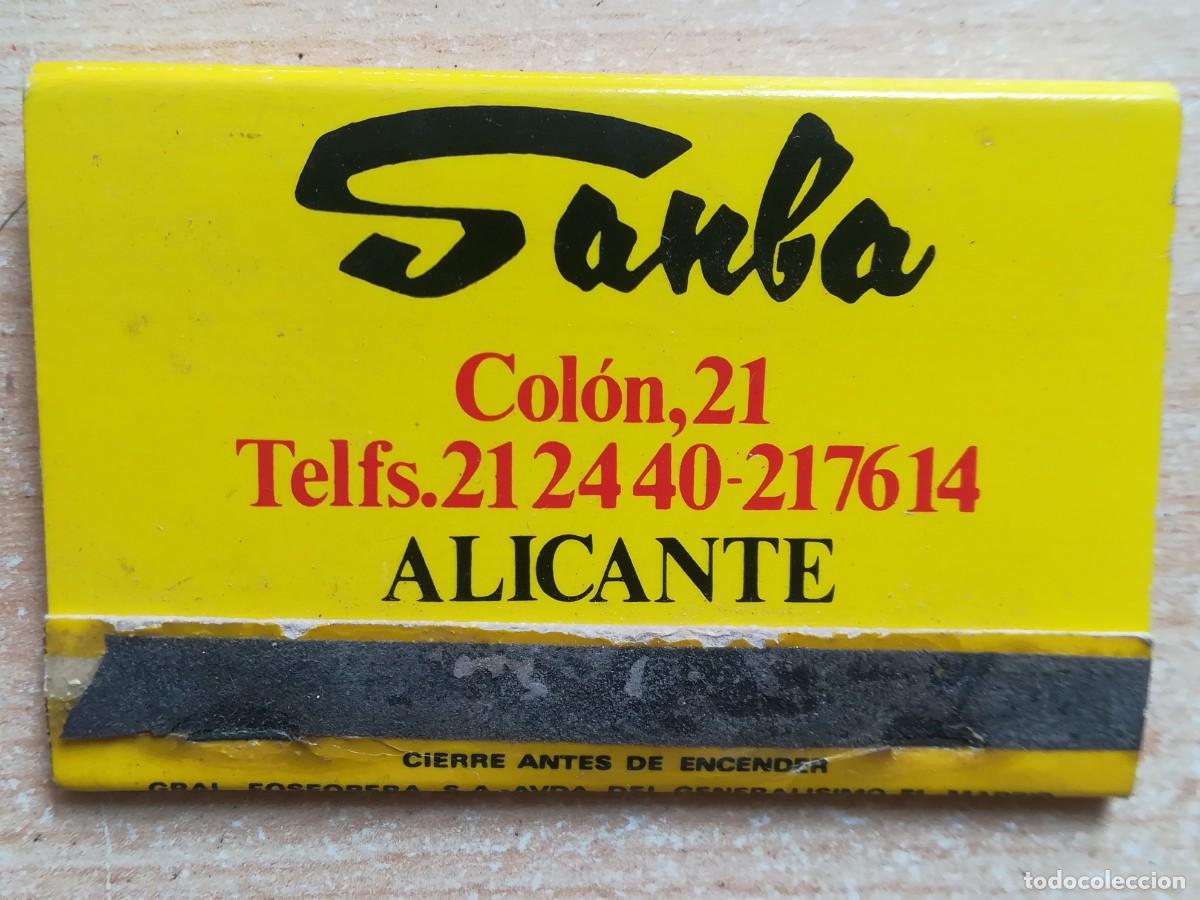 Cajas de Cerillas: Caja de cerillas. Publicidad Deportes Sanba. Alicante.