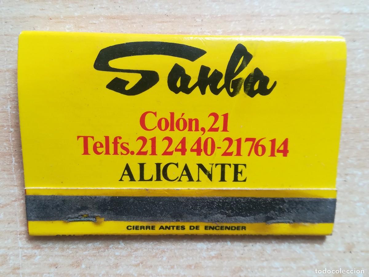 Cajas de Cerillas: Caja de cerillas. Publicidad Deportes Sanba. Alicante.