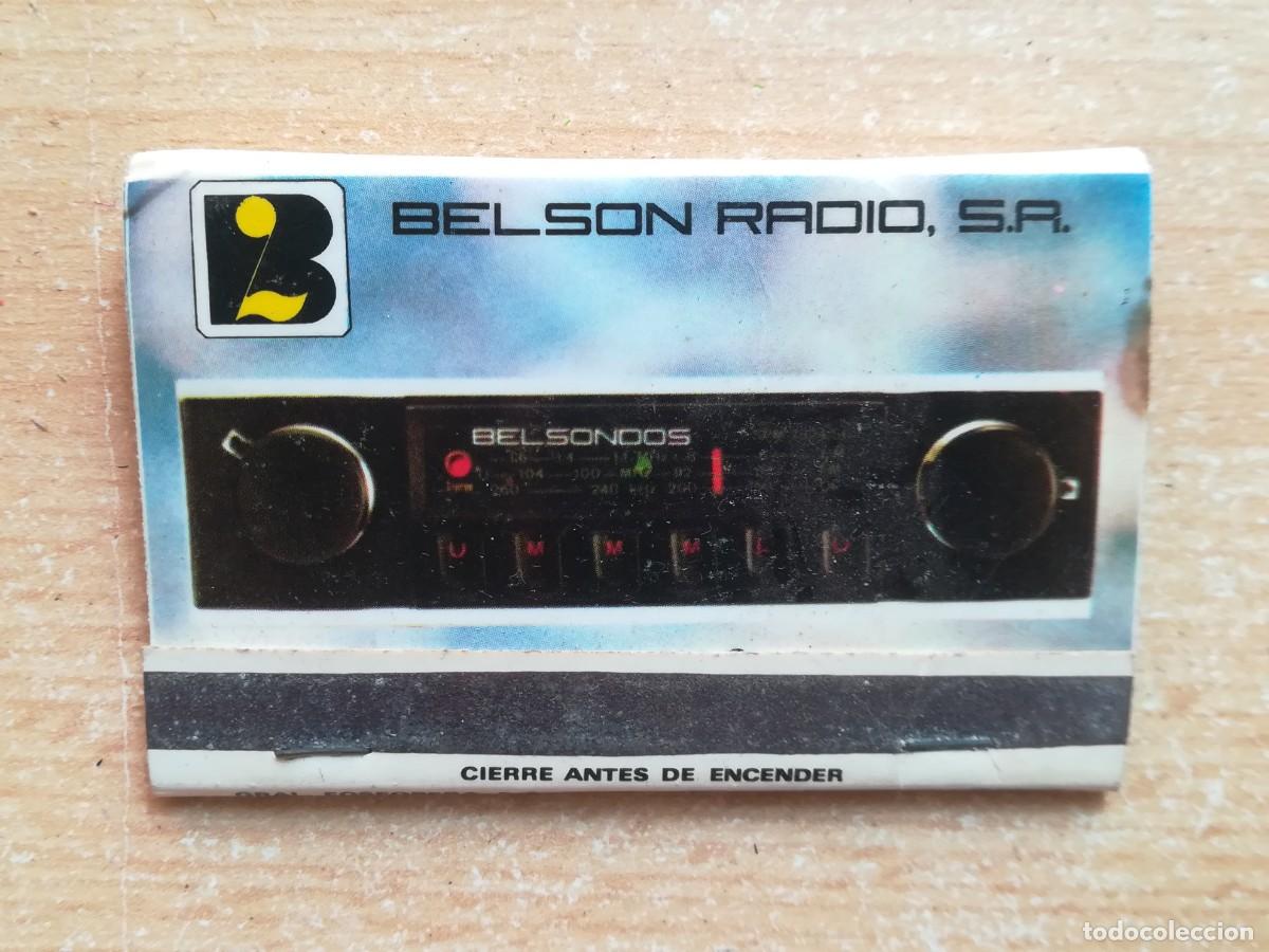 Cajas de Cerillas: Caja de cerillas. Belson Radio. Completa y en perfecto estado.