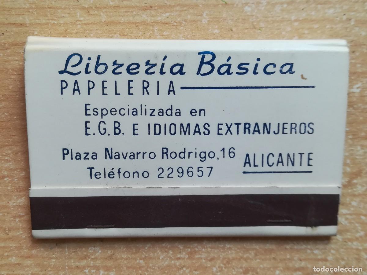Cajas de Cerillas: Caja de cerillas. Librer&iacute;a B&aacute;sica. Papeler&iacute;a. Alicante.