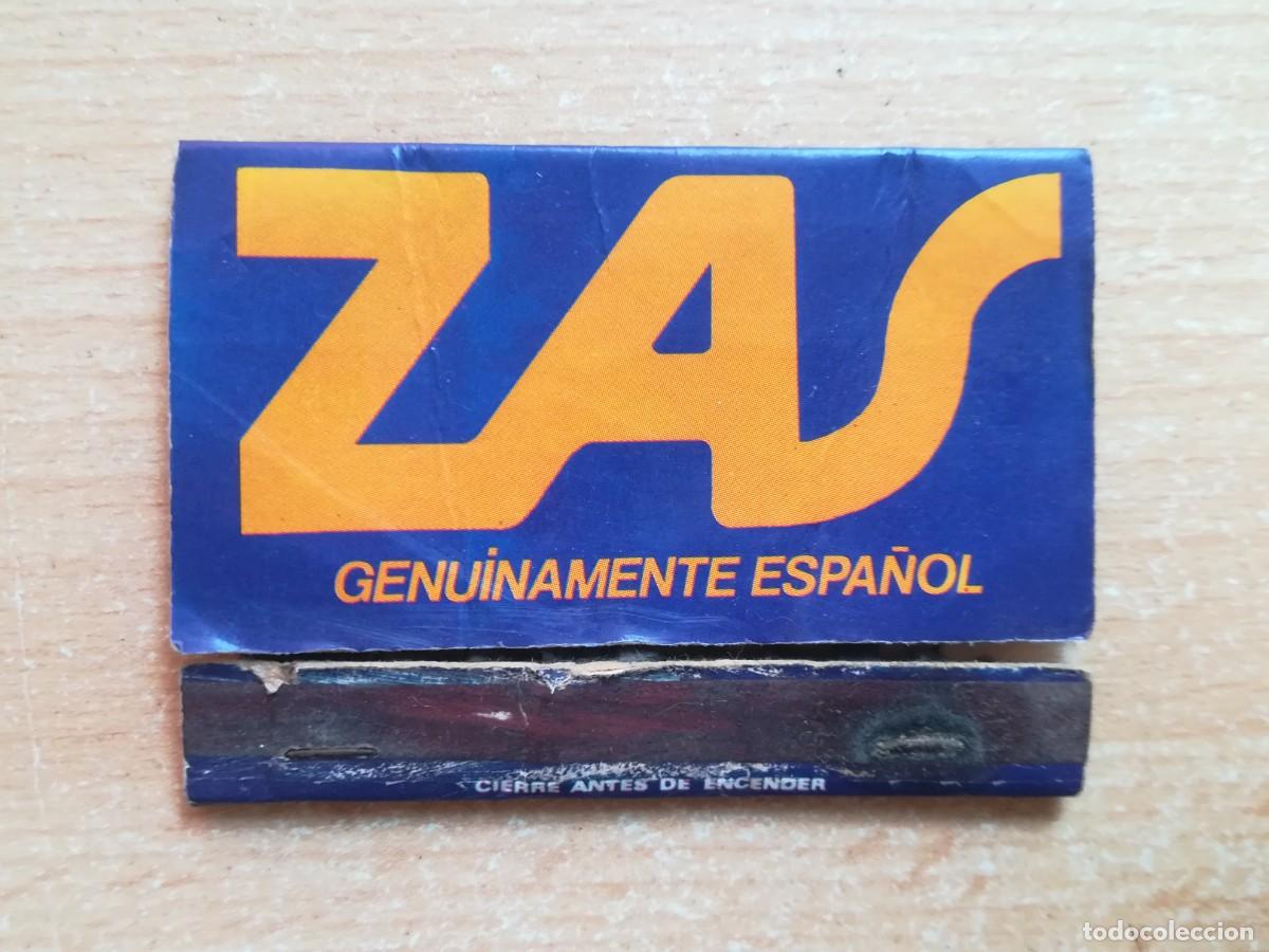 Cajas de Cerillas: Caja de cerillas. Publicidas ZAS. Genuinamente espa&ntilde;ol.