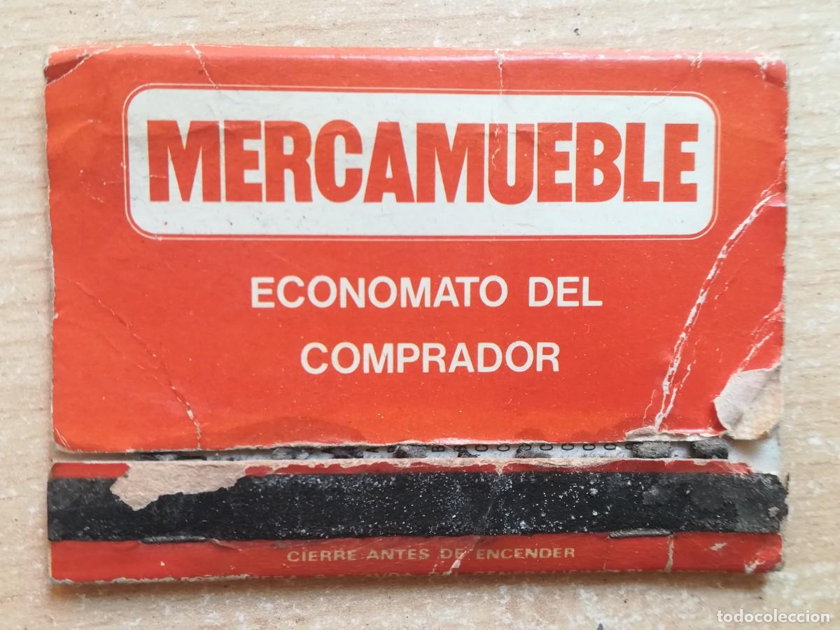 Cajas de Cerillas: Caja de cerillas. Publicidad Mercamueble. Alicante. Con calendario 1977 y prefijos telef&oacute;nicos.