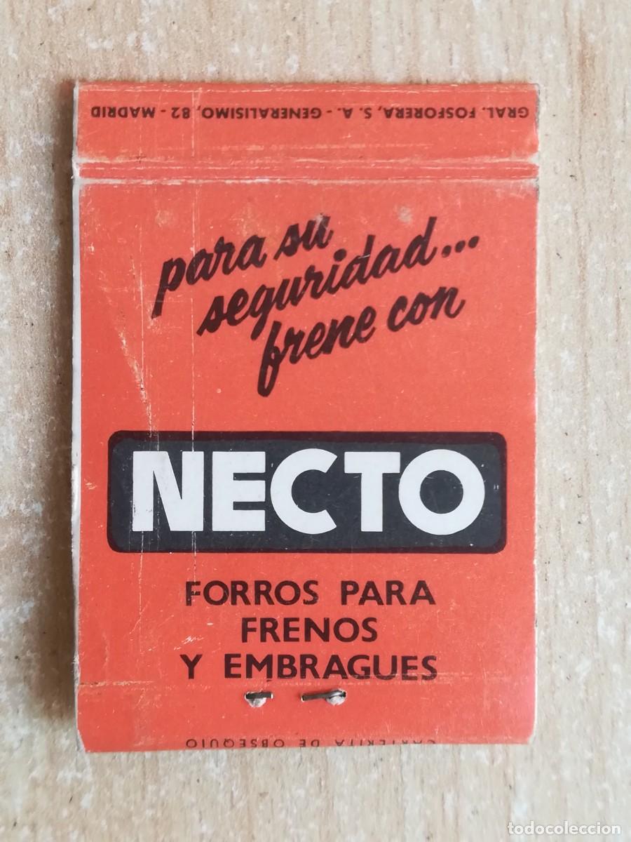 Cajas de Cerillas: Caja de cerillas. Necto. Forros para frenos y embrague. Frenos automoci&oacute;n e industria.