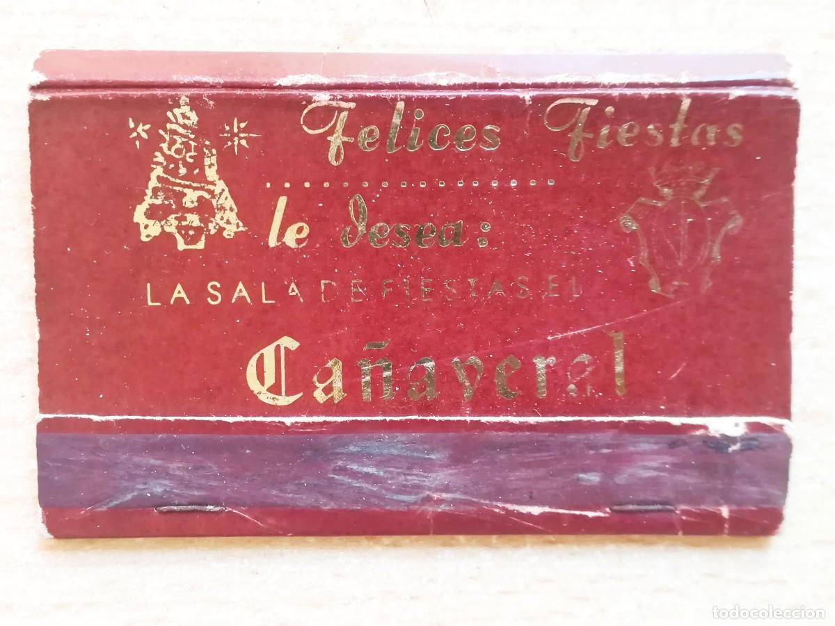 Cajas de Cerillas: Caja de cerillas. Ca&ntilde;averal. Felices fiestas. Fotos garz&oacute;n, Alicante.