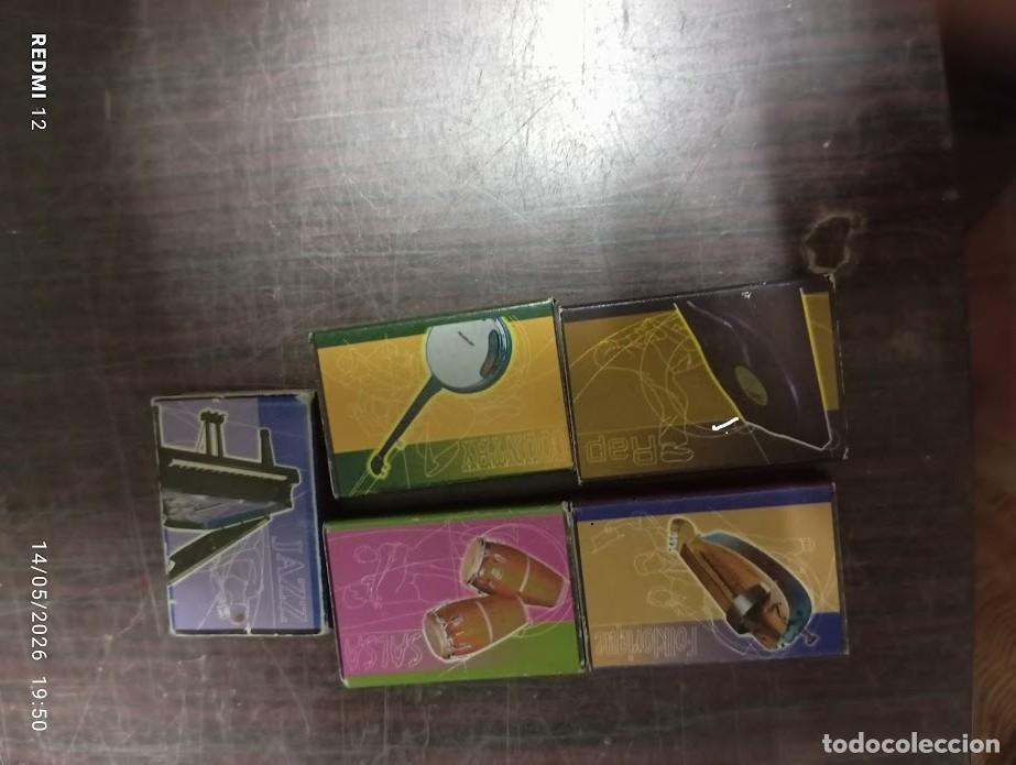 Cajas de Cerillas: 5 CJAS DE CERILLAS MUSICA / JAZZ-SALSA-RAP-COUNTRI-FOLKLORIQUE