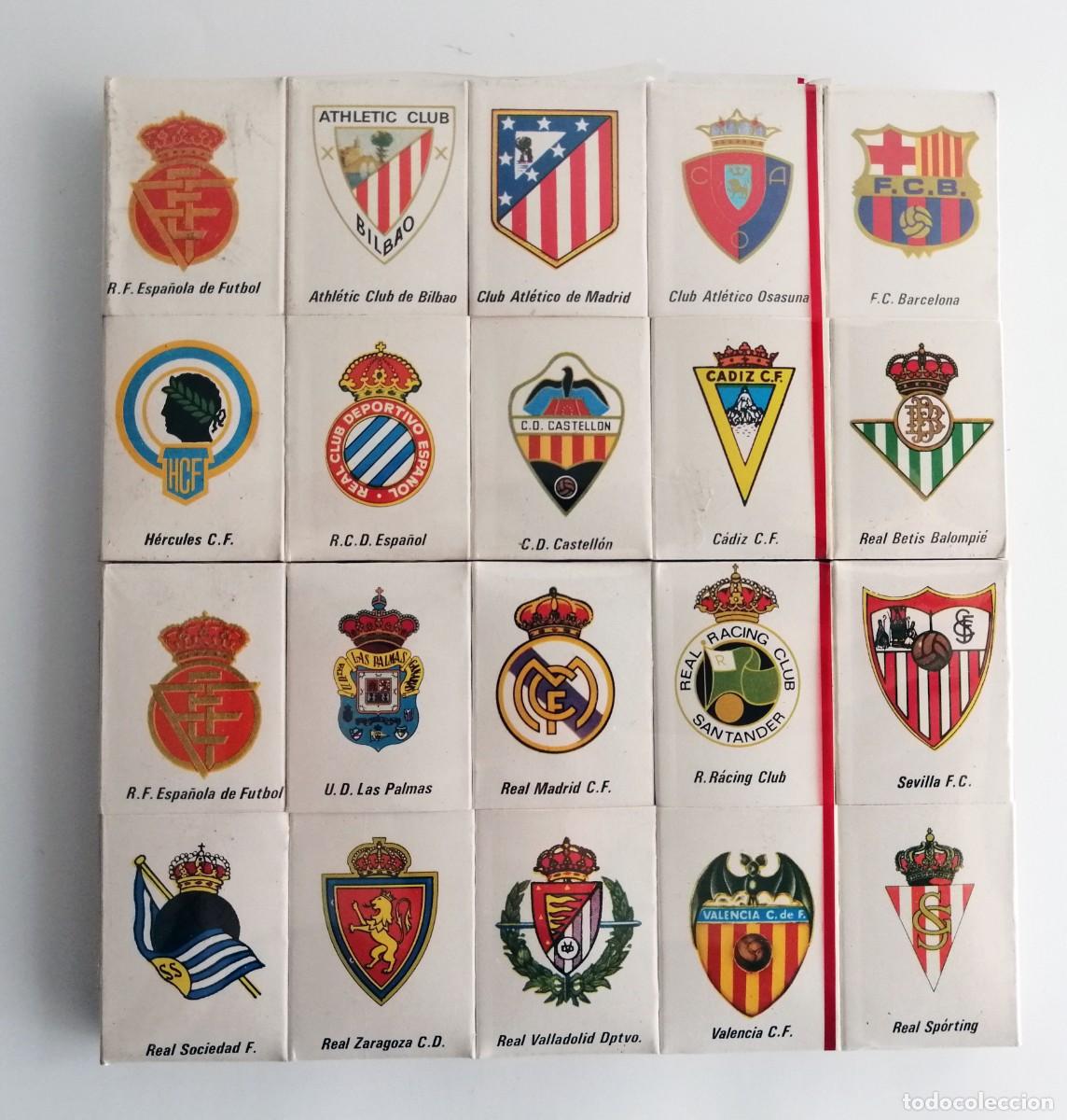 Cajas de Cerillas: Lote de 20 cajas de cerillas - Liga de F&uacute;tbol 1981-1982 - Escudos y Calendario Completo - PRECINTADO