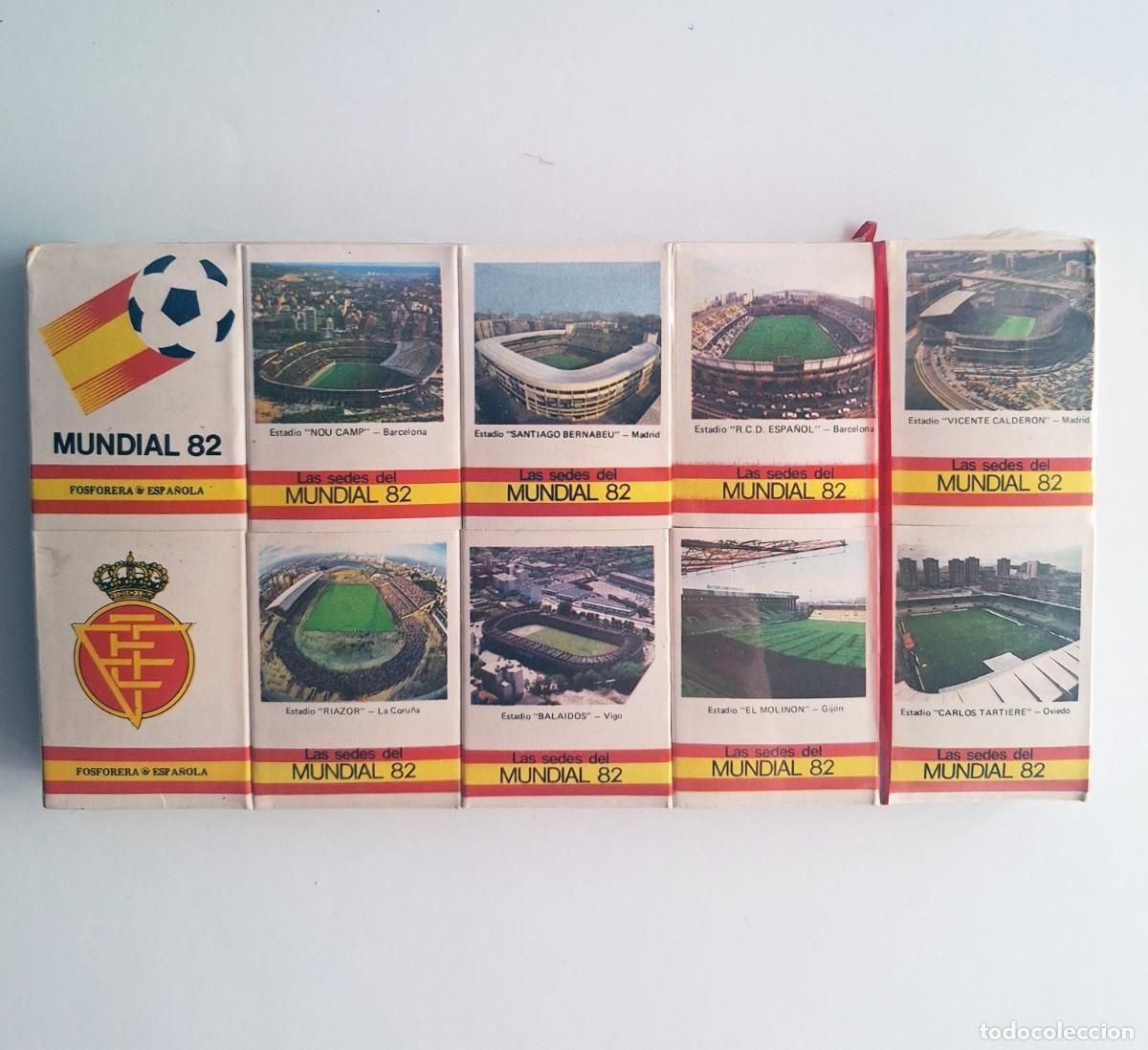 Cajas de Cerillas: Lote de 10 cajas de cerillas - Mundial de F&uacute;tbol Espa&ntilde;a 1982 - Naranjito - PRECINTADO DE F&Aacute;BRICA