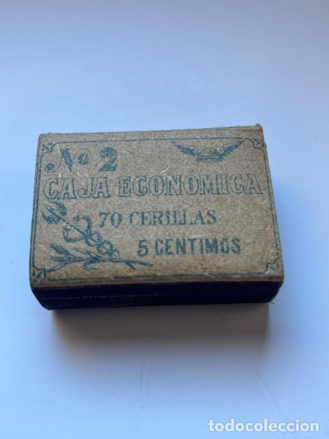 Cajas de Cerillas: Caja economica 70 cerillas 5 centimos. Hacienda Publica Monopolio de fosforos