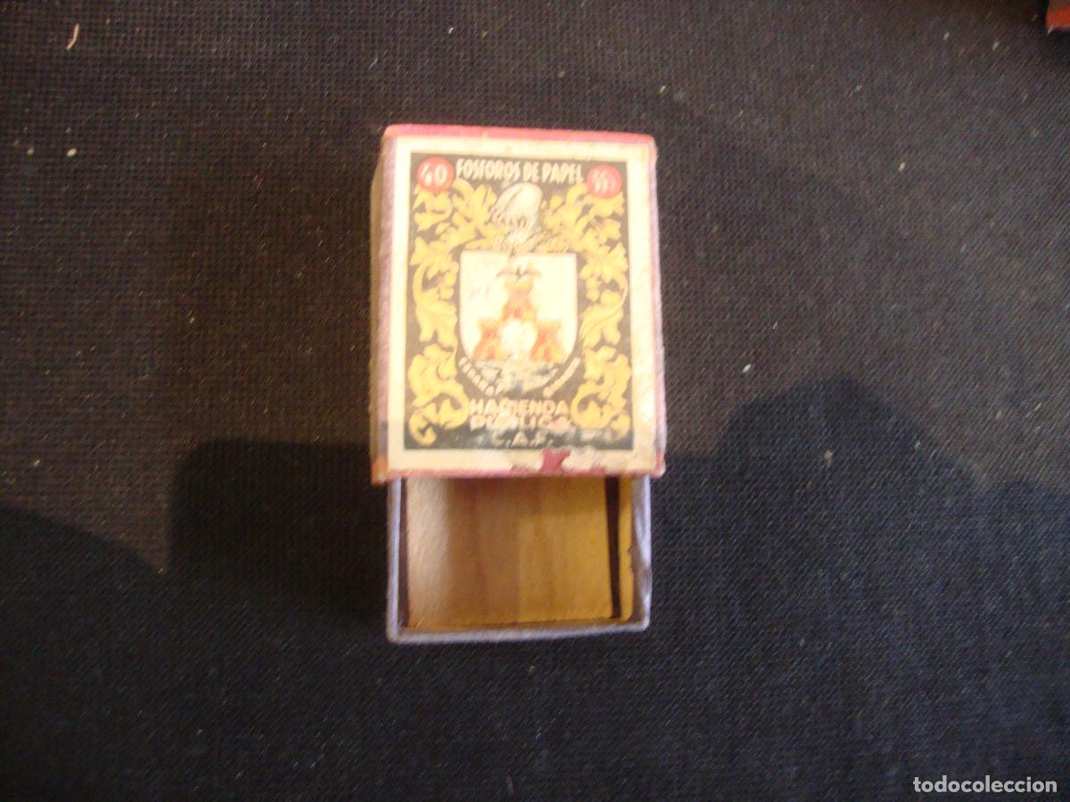Cajas de Cerillas: CAJA CERILLAS VACIA HACIENDA PUBLICA ESCUDO ALBACETE