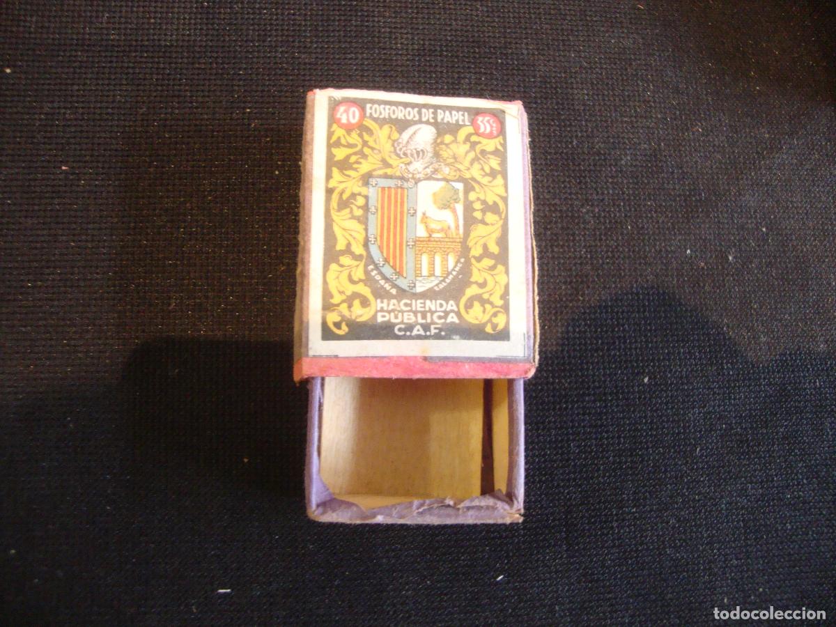 Cajas de Cerillas: CAJA CERILLAS VACIA HACIENDA PUBLICA ESCUDO SALAMANCA