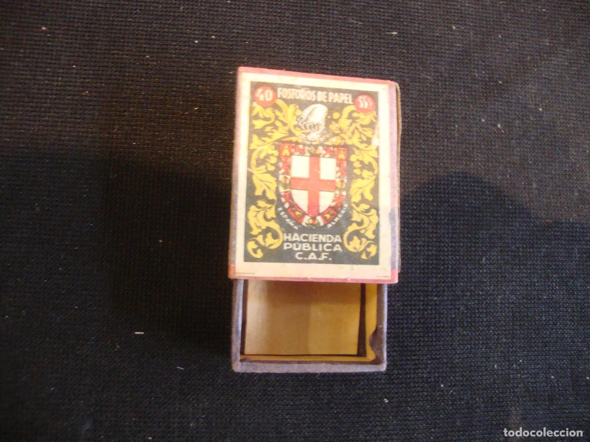 Cajas de Cerillas: CAJA CERILLAS VACIA HACIENDA PUBLICA ESCUDO ALMERIA