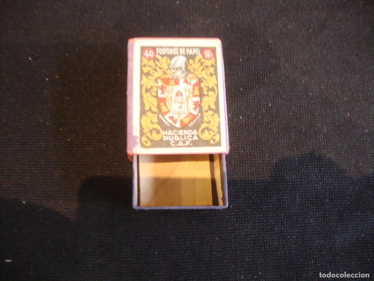 Cajas de Cerillas: CAJA CERILLAS VACIA HACIENDA PUBLICA ESCUDO SEVILLA