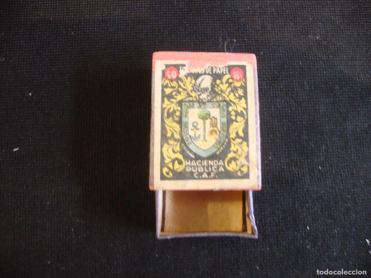 Cajas de Cerillas: CAJA CERILLAS VACIA HACIENDA PUBLICA ESCUDO HUELVA
