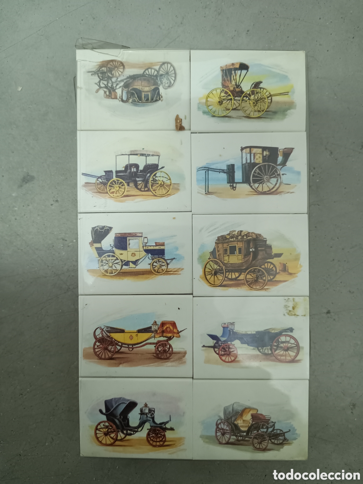 Bo&icirc;tes d'Allumettes: CAJAS DE CERILLAS NUEVAS - SERIE CARROZAS - FOSFORERA ESPA&Ntilde;OLA - DIBUJOS DE PERPI&Ntilde;AN