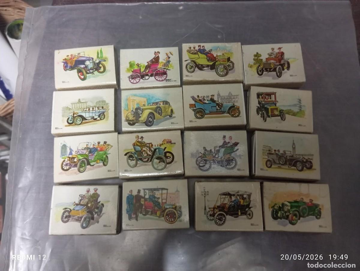 Cajas de Cerillas: LOTE 29 CAJAS DE CERILLAS AUTOMOVILES COCHES ANTIGUOS