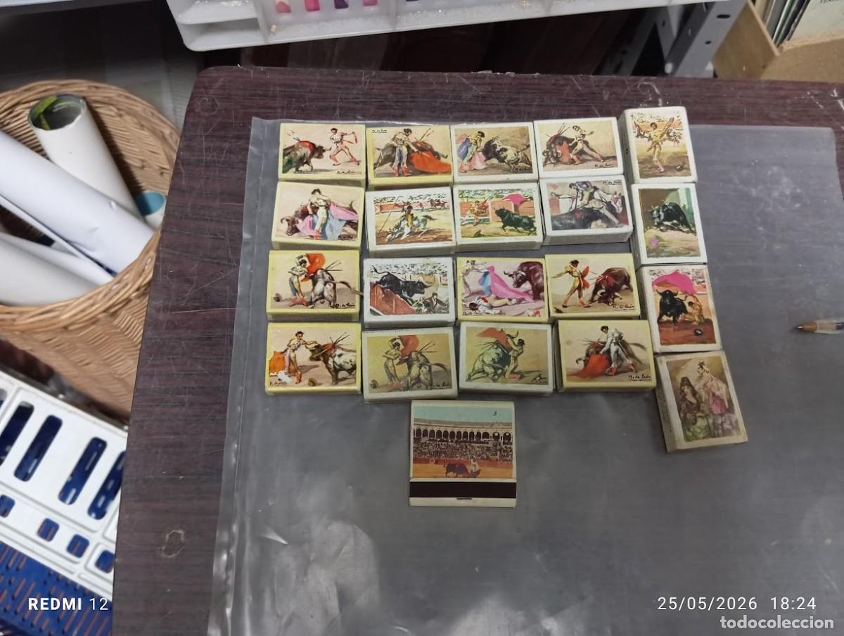 Cajas de Cerillas: LOTE 21 CAJAS DE CERILLAS TOREROS TOROS CORRIDA