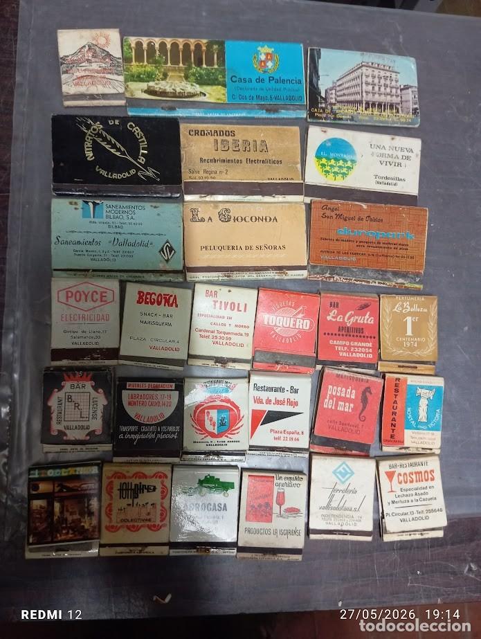 Cajas de Cerillas: LOTE 48 CAJAS DE CERILLAS VALLADOLID