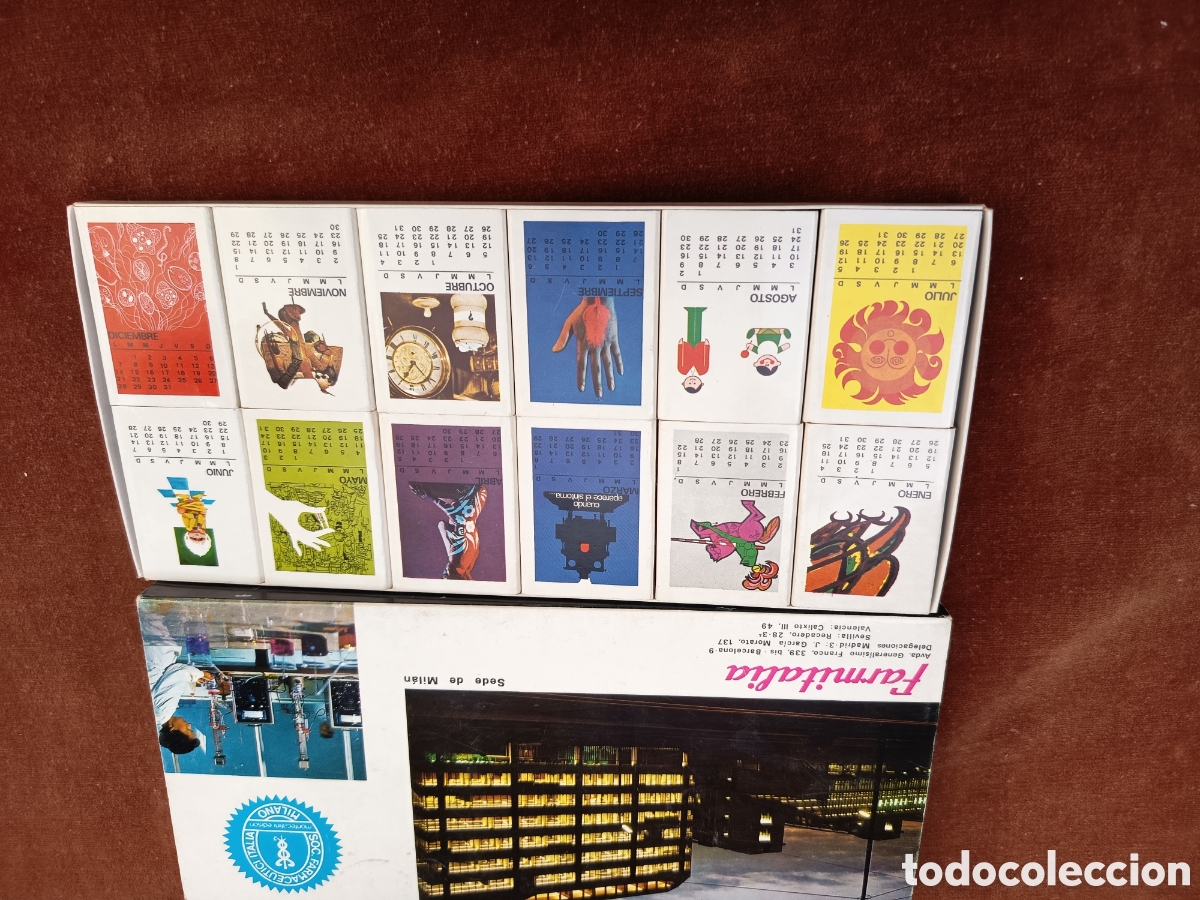 Cajas de Cerillas: Caja f&oacute;sforos publicidad farmitalia colecci&oacute;n COMPLETA