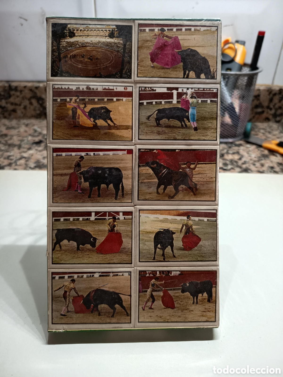 Cajas de Cerillas: Caja cerillas toros Savir recuerdo de Espa&ntilde;a