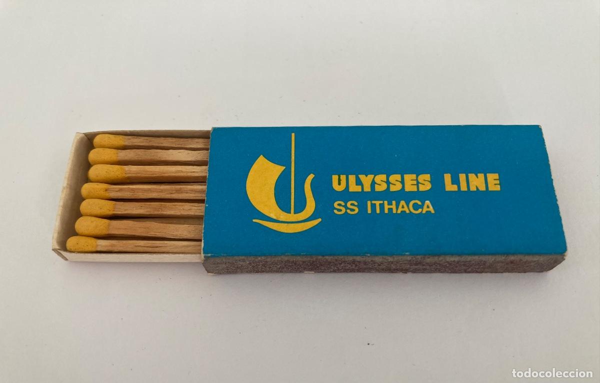 Cajas de Cerillas: ULYSSES LINE SS ITHACA cerillas AV.11 Matches Japan Matchbox Publicity London