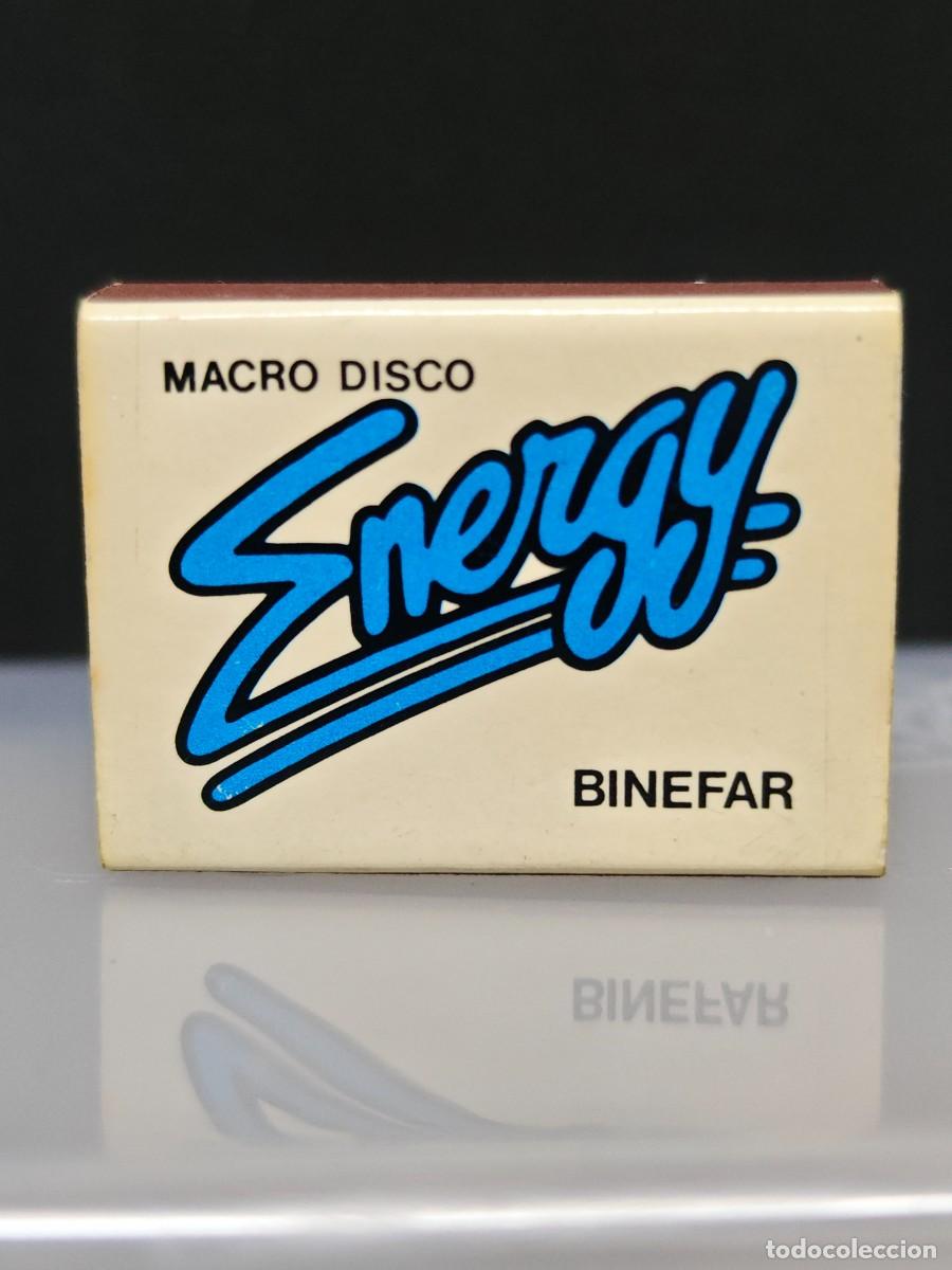 Cajas de Cerillas: CAJA DE CERILLAS DISCOTECA ENERGY BINEFAR