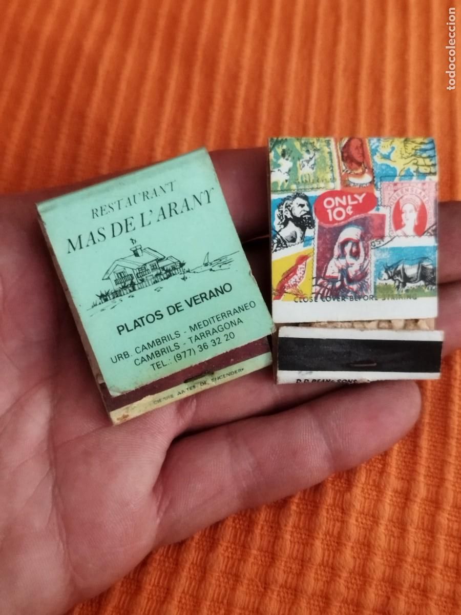 Cajas de Cerillas: Dos cajas de cerillas de solapa. Usadas, ver fotos.