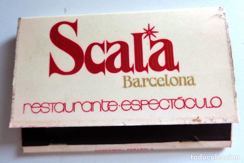 Cajas de Cerillas: ESTUCHE CARTERITA CERILLAS ANTIGUO - SCALA - BARCELONA - RESTAURANTE ESPECT&Aacute;CULO - CABARET