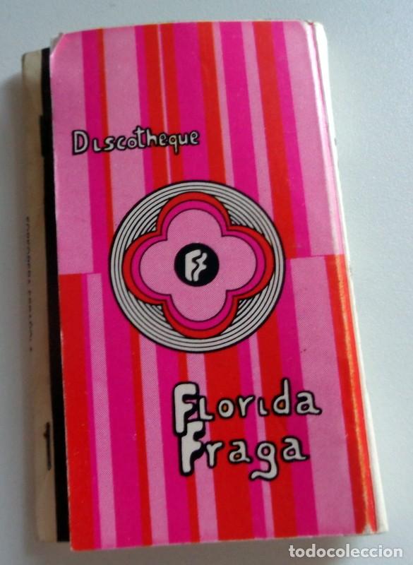 Cajas de Cerillas: ESTUCHE CARTERITA CERILLAS ANTIGUO - DISCOTECA FLORIDA FRAGA HUESCA - DISCOTHEQUE. TECNO