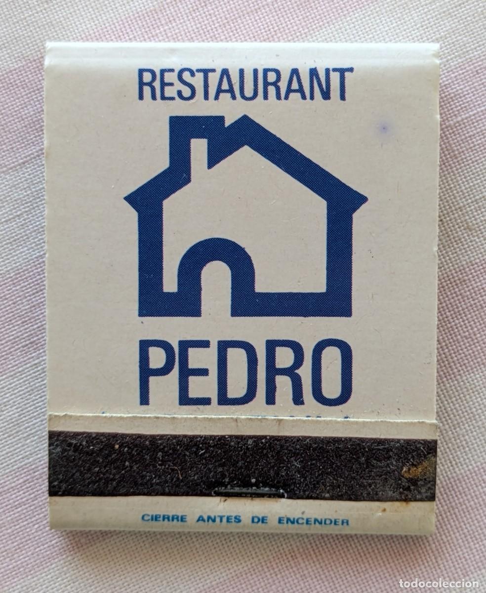 Cajas de Cerillas: Restaurant Pedro. Santa Maria de Montcada