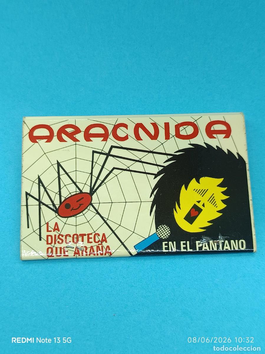 Cajas de Cerillas: CAJA CERILLAS DISCOTECA ARACNIDA RESTAURANTE EL PANTANO ALCORA (CASTELLON)