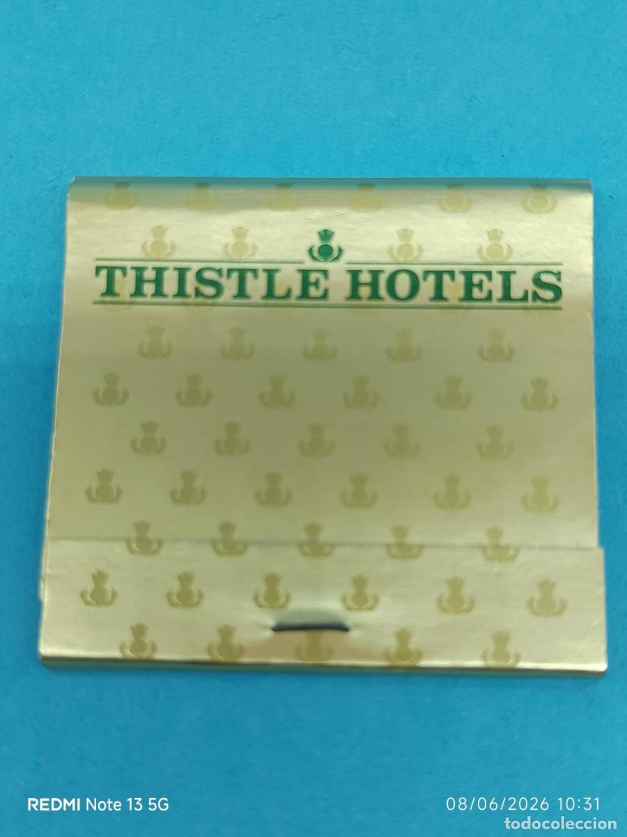 Cajas de cerillas: CAJA CERILLAS THISTLE HOTELS - Foto 1